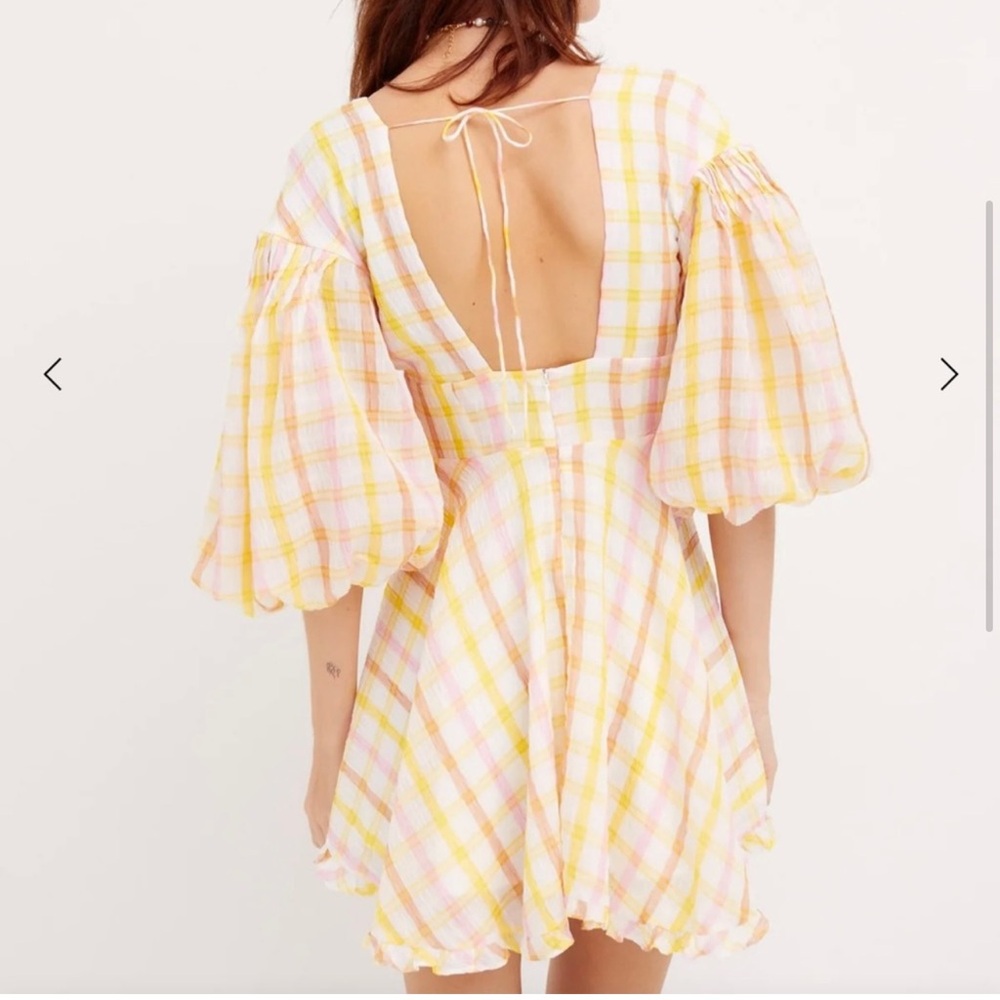 For Love & Lemons Rue Gingham Mini Dress - Picture 3 of 15